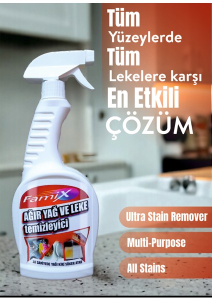 Ağır Yağ ve Leke Temizleyici Sprey 750 ml