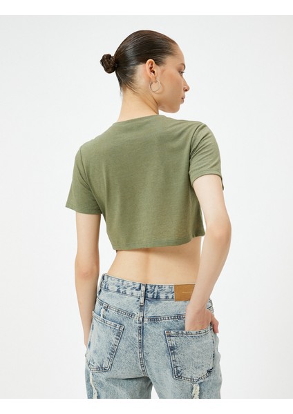 Basic Tişört Kısa Kollu Bisiklet Yaka fırsatları