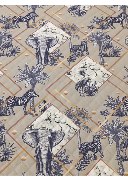 Modern Desenli Baskılı Çift Kişilik Pike Takımı 200X230 cm Renkli fiyatları