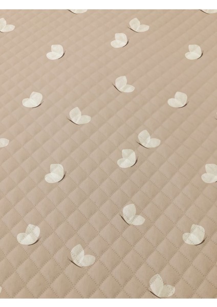 Kelebek Desenli Bebek ve Çocuk Baskılı Tek Kişilik Pike Takımı 160X230 Kahverengi modelleri