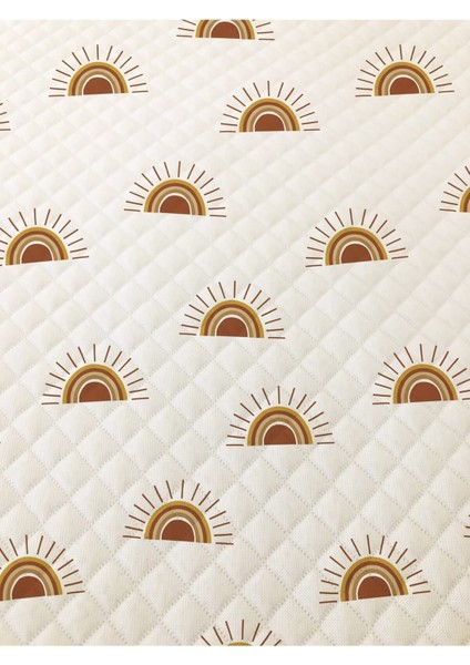 Modern Desenli Baskılı Çift Kişilik Pike Takımı 200X230 cm Renkli