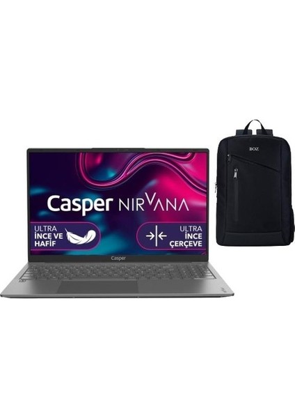 Nirvana X600.1235-8U00X-G-F Intel Core I5 1235U 32GB 1 Tb SSD Windows 11 Pro 15.6" Fhd Taşınabilir Bilgisayar + Boz Çanta