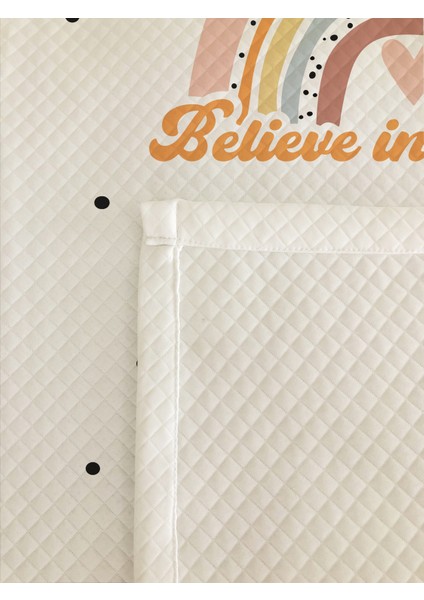 Gökkuşağı Desenli, Baskılı Tek Kişilik ve Çocuk Pike Takımı modelleri