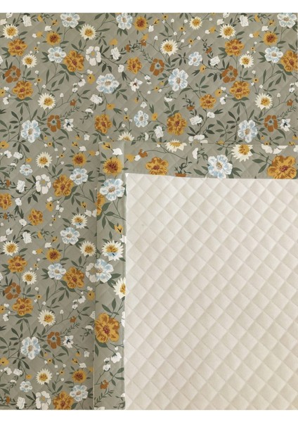 Çiçek Desenli Bebek ve Çocuk Baskılı Tek Kişilik Pike Takımı 160X230 Yeşil fiyatları