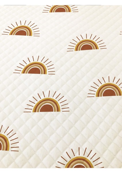 Güneş Desenli Bebek ve Çocuk Baskılı Tek Kişilik Pike Takımı 160X230 Beyaz fiyatları