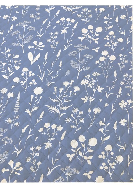 Çiçek Desenli Bebek ve Çocuk Baskılı Tek Kişilik Pike Takımı 160X230 Mavi fiyatları