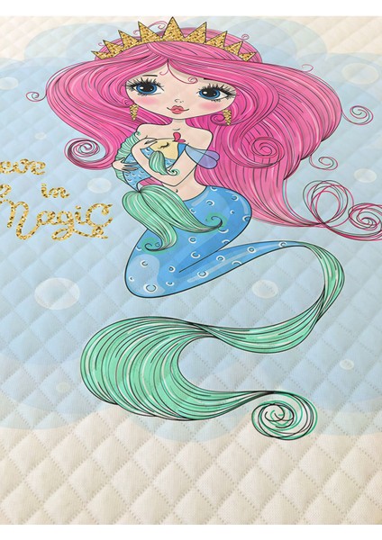 Deniz Kızı Desenli Tek Kişilik Pike Takımı 160X230 Beyaz fiyatları