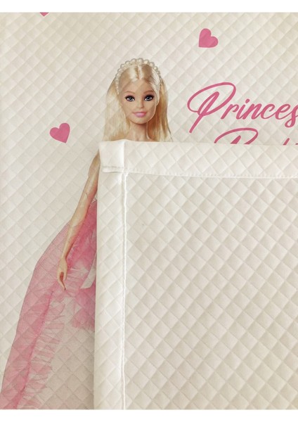 Prenses Kız Desenli Bebek ve Çocuk Baskılı Tek Kişilik Pike Takımı 160X251