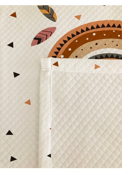 Gökkuşağı Desenli Tek Kişilik Pike Takımı 160X230 Beyaz modelleri