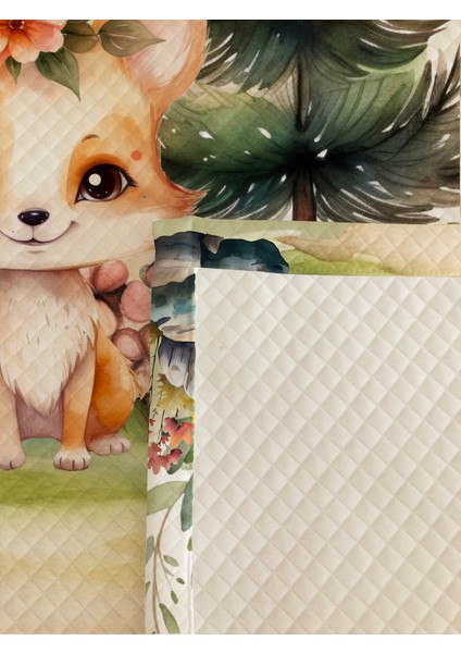 Sevimli Tilki Desenli Tek Kişilik Pike Takımı 160X230 cm fiyatları