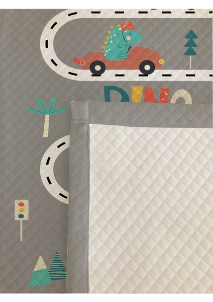 Yol Desen Tek Kişilik Çocuk Pike Takımı 160X220 cm