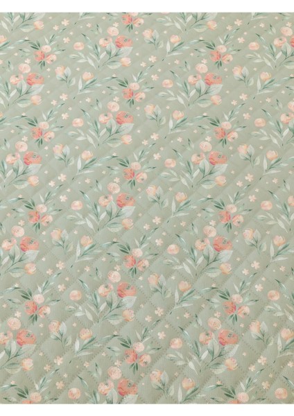 Modern Desenli Baskılı Çift Kişilik Pike Takımı 200X230 cm Renkli
