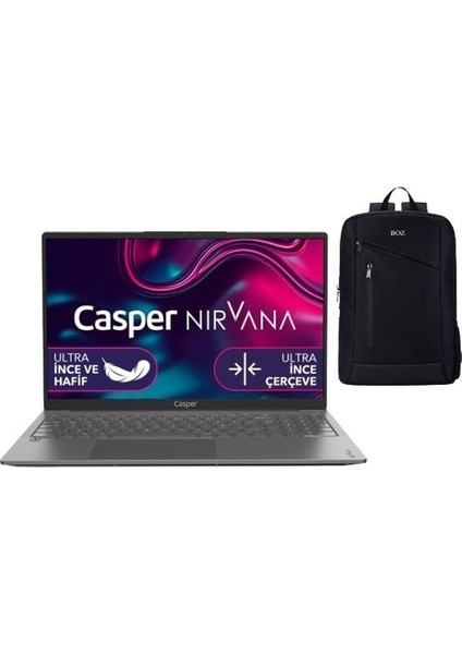 Nirvana X600.1235-8U00X-G-F Intel Core I5 1235U 32GB 512 GB SSD Windows 11 Pro 15.6" Fhd Taşınabilir Bilgisayar + Boz Çanta