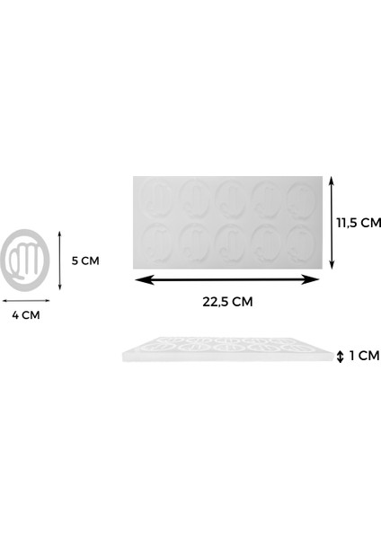 Epoksi Başak Burç Sembolü Silikon Kalıbı