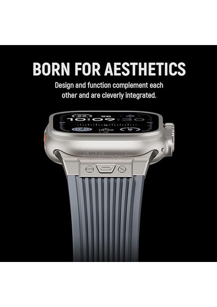 Apple Watch Seri 2 3 4 5 6 7 8 9 Se Ultra Uyumlu 42 44 45 49MM Metal Silikon Spor Kordon Paslanmaz fiyatları