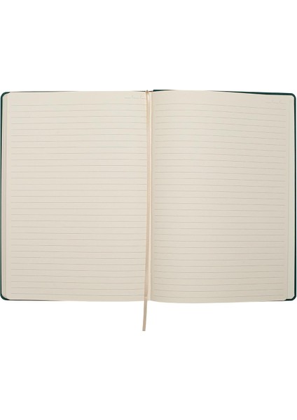 Canvas Yaldızlı Sert Kapak Çizgili Defter 20 x 28 cm Yeşil