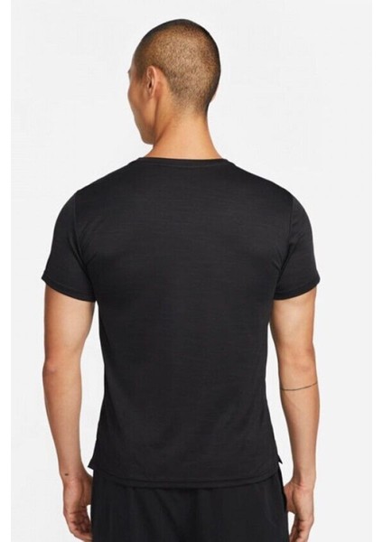 Dri Fit Superset Top Mens Training Tee Erkek Koşu Antrenman Tişörtü Siyah