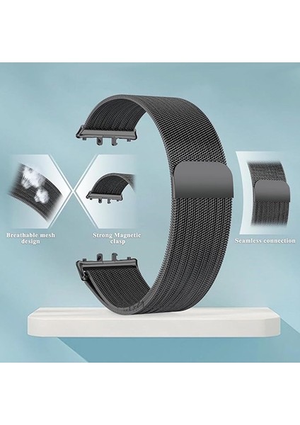 Samsung Galaxy Fit 3 Kordon Metal Mıkntıslı Örgü Tasarım Magnetik Kayış Milano Milanes Loop fiyatları