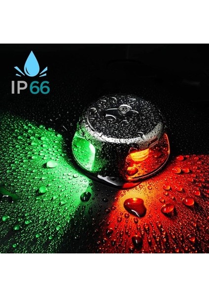 Burun Iskele Sancak Feneri Krom 12V LED