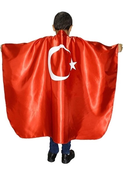 23 Nisan, 29 EKIM,10KASIM,30 Agustos, Kız Erkek Çocuk Ilkokul Ay Yıldız Pelerin 1 Adet