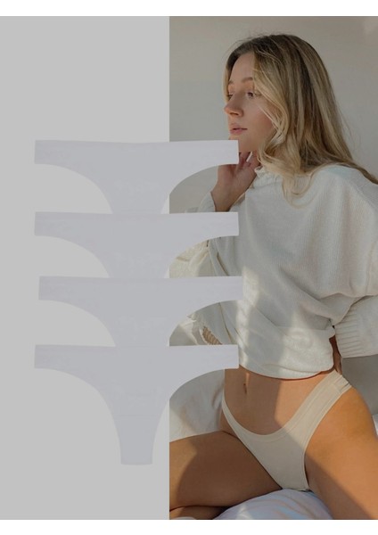 Kadın Külot Tül Şeffaf Tanga Thong 4adet İç Çamaşırı Eastern SHE-10426 fiyatları