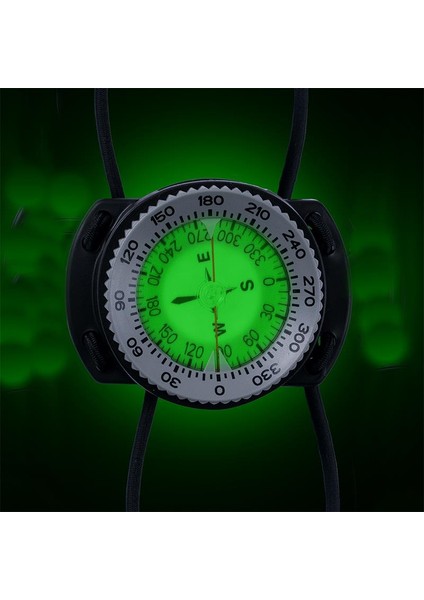 Gösterge Pusula Bungee Kordon Kayışlı 56 mm Gri