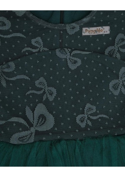 Kız Çocuk Kolu Fırfırlı Fiyonk Detay Fermuarlı Tokalı Elbise fiyatları