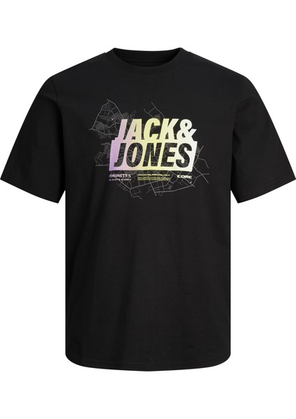 Jack & Jones Çocuk Göğüs Logo Baskılı Tişört - Map