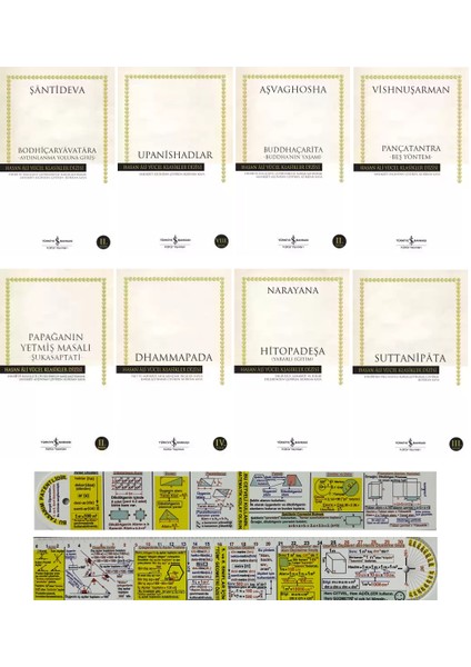 Bodhiçaryavatara - Upanishadlar - Buddhaçarita - Pançatantra Papağanın Yetmiş Masalı - 8'li Kitap Set - Matematik Öğreten Ayraç
