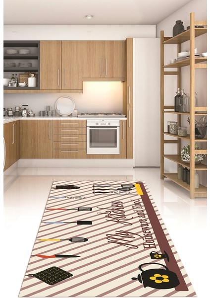 Dijital Baskılı Kaymaz Taban Yıkanabilir Renkli Modern Mutfak Halısı, N-Mutfak-32-Renkli, fiyatları