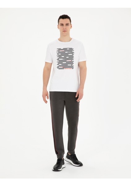 Erkek Beyaz Regular Fit Tişört 50280950-VR013