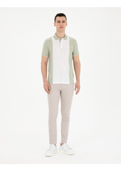 Erkek Yeşil Slim Fit Tişört 50284314-VR016 fırsatları