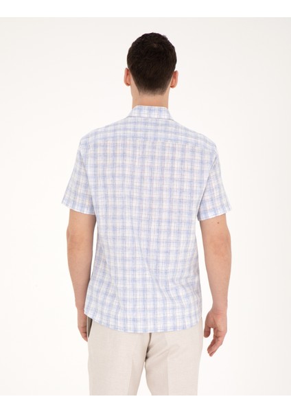 Erkek Açık Mavi Regular Fit Kısa Kollu Gömlek 50288785-VR003 indirimleri
