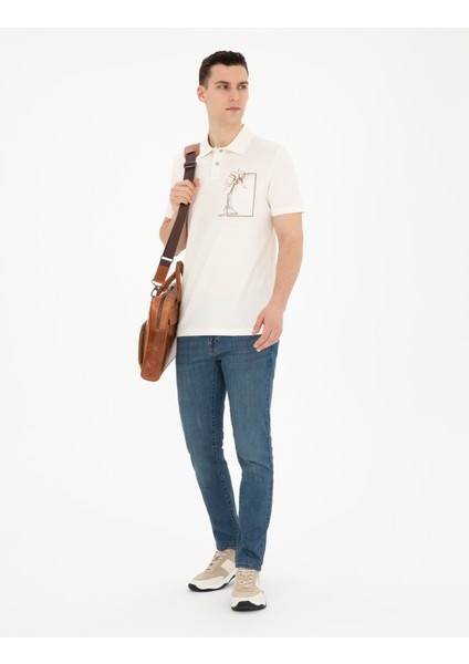 Erkek Indigo Slim Fit Jean Pantolon 50285123-VR028