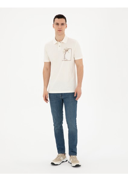 Erkek Indigo Slim Fit Jean Pantolon 50285123-VR028