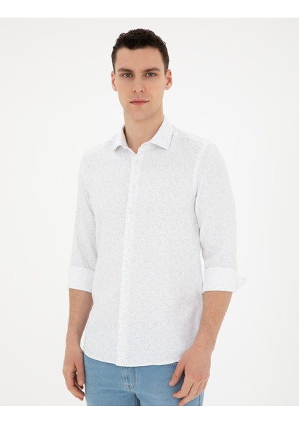 Erkek Limon Slim Fit Uzun Kollu Gömlek 50283501-VR035 modelleri