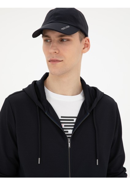 Erkek Lacivert Regular Fit Örme Hırka 50285212-VR033