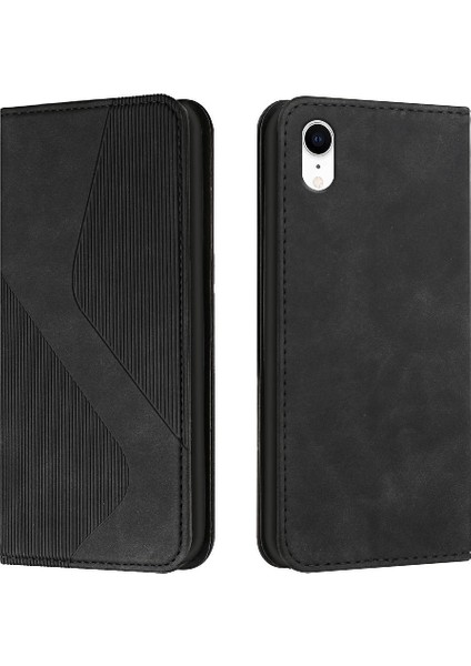 IPhone Xr Için Kılıf Folio Kapak Cüzdan Kickstand Manyetik Kart Yuvaları Tutucu (Yurt Dışından)