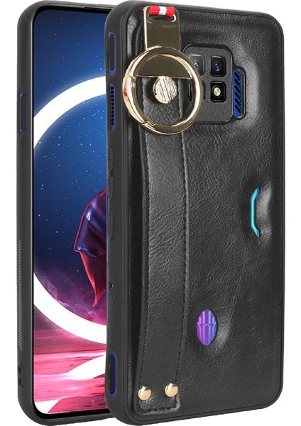 Nubia Kırmızı Sihirli 7 Pro Kolaylık Bilek Kayışı Premium Pu Deri Için Kılıf (Yurt Dışından)