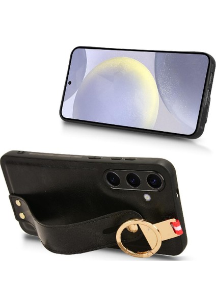 Samsung Galaxy S24 Artı Bilek Kayışı Premium Pu Deri Kılıf (Yurt Dışından)