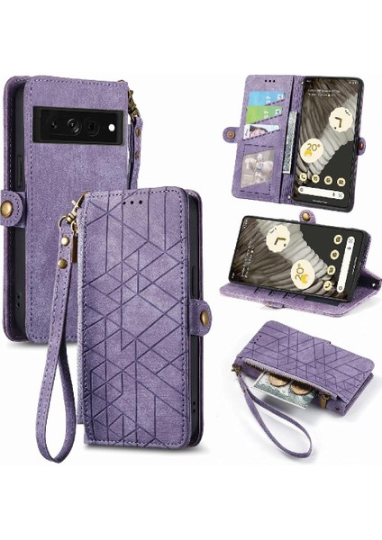 Google Piksel 7 Pro Için Flip Case Basit Iş Cüzdan Kapak Kılıfı (Yurt Dışından)