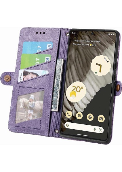 Google Piksel 7 Pro Için Flip Case Basit Iş Cüzdan Kapak Kılıfı (Yurt Dışından) fırsatları