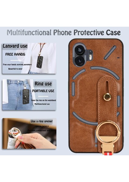Nothing Kılıf Telefon 2 Kolaylık Uyumluluk Bilek Kayışı Premium Pu (Yurt Dışından)