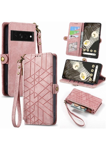 Google Piksel 7 Pro Için Flip Case Basit Iş Cüzdan Kapak Kılıfı (Yurt Dışından)