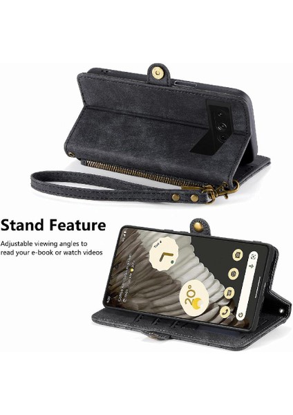 Google Piksel 7 Pro Için Flip Case Basit Iş Cüzdan Kapak Kılıfı (Yurt Dışından) fırsatları