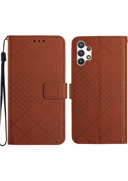 Samsung Galaxy A32 5g Için Flip Case Cüzdan Pu Deri Manyetik Kapak Kartı (Yurt Dışından)