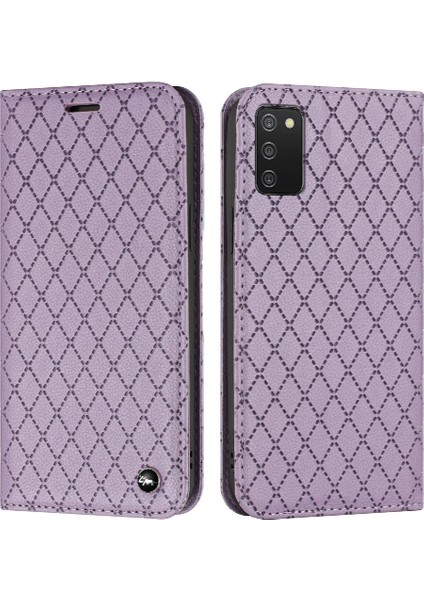 Samsung Galaxy A03S Kartvizit Yuvaları Tutucu Manyetik Kabuk (Yurt Dışından)