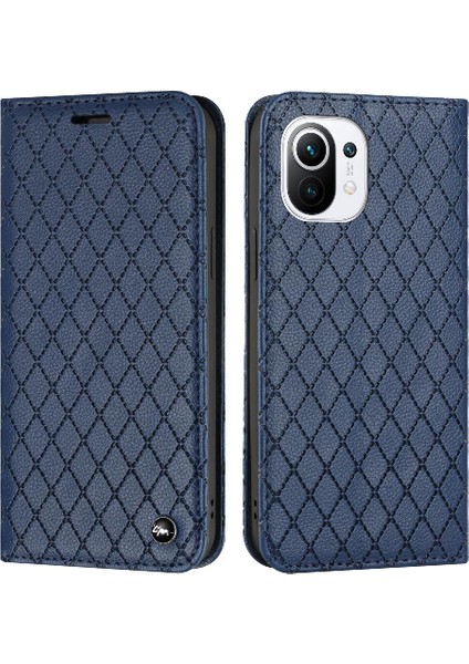 Xiaomi 11 Lite Kart Yuvaları Için Kılıf Tutucu Flip Iş Manyetik Kabuk (Yurt Dışından)
