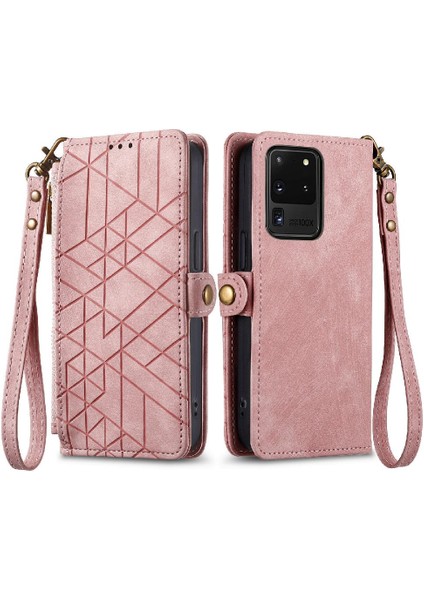 Samsung Galaxy S20 Ultra Darbeye Deri Kılıf Için Flip Case Basit (Yurt Dışından) modelleri
