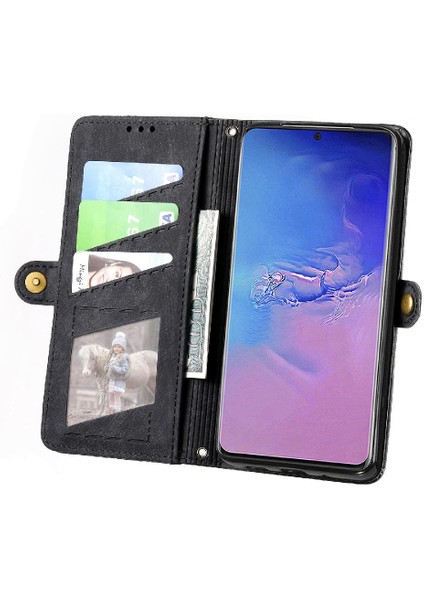 Samsung Galaxy S20 Ultra Darbeye Deri Kılıf Için Flip Case Basit (Yurt Dışından)